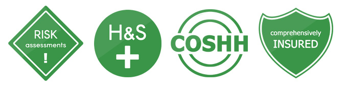 Risk assessments, health & safety, COSHH, fully insured